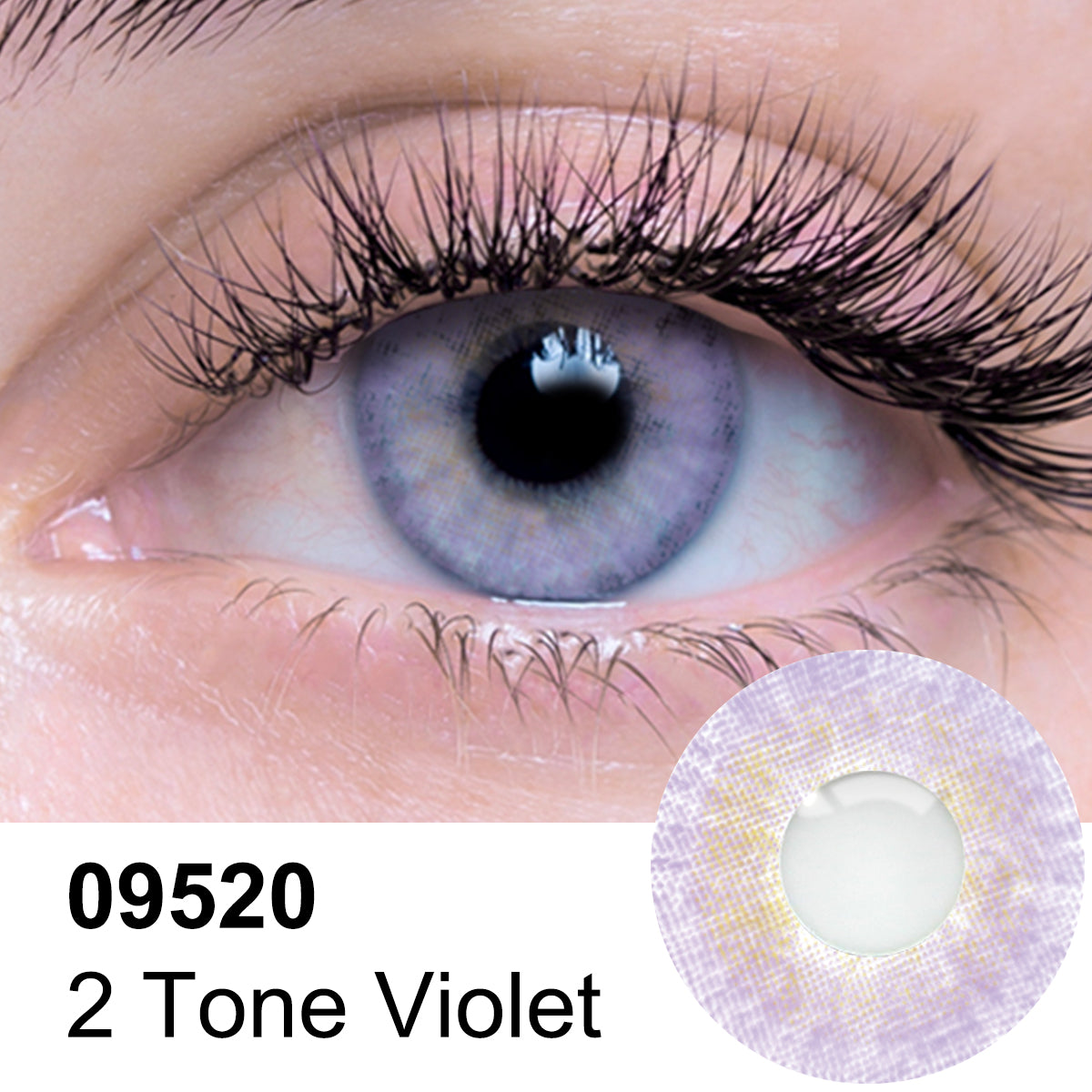 2 Tone Violet Contact Lenses