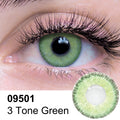 3 Tone Green Contact Lenses
