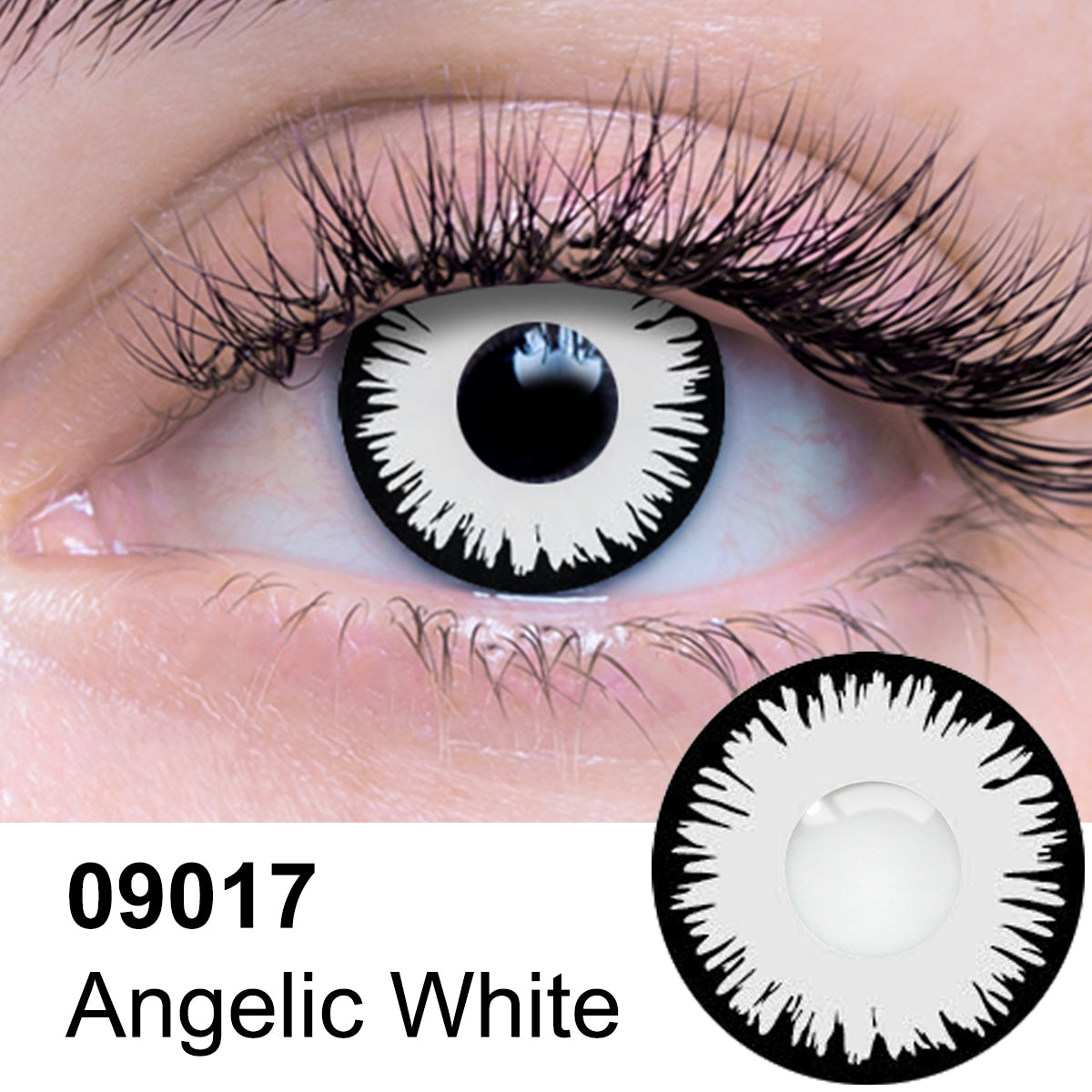 Angelic White Contact Lenses