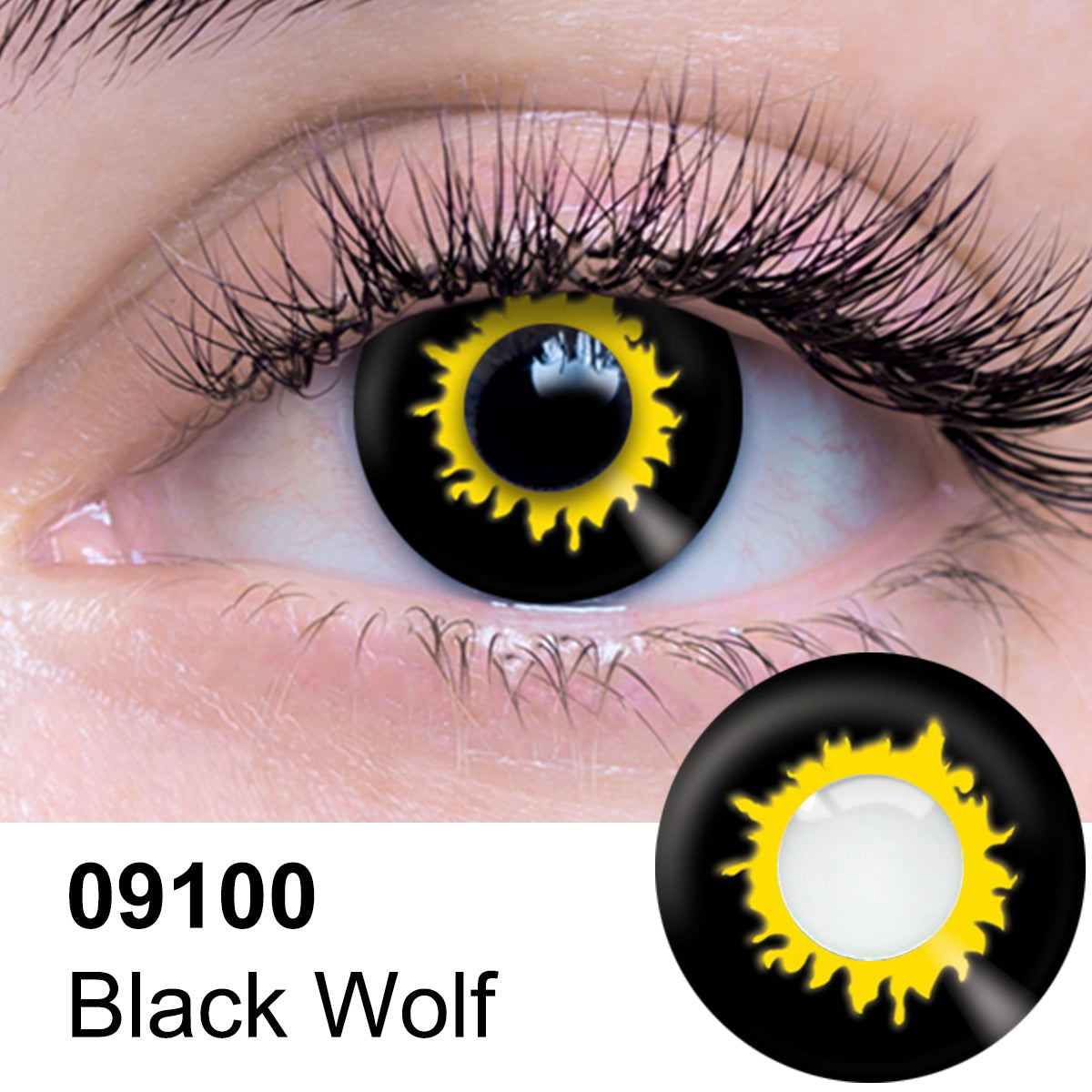 Black Wolf Contact Lenses