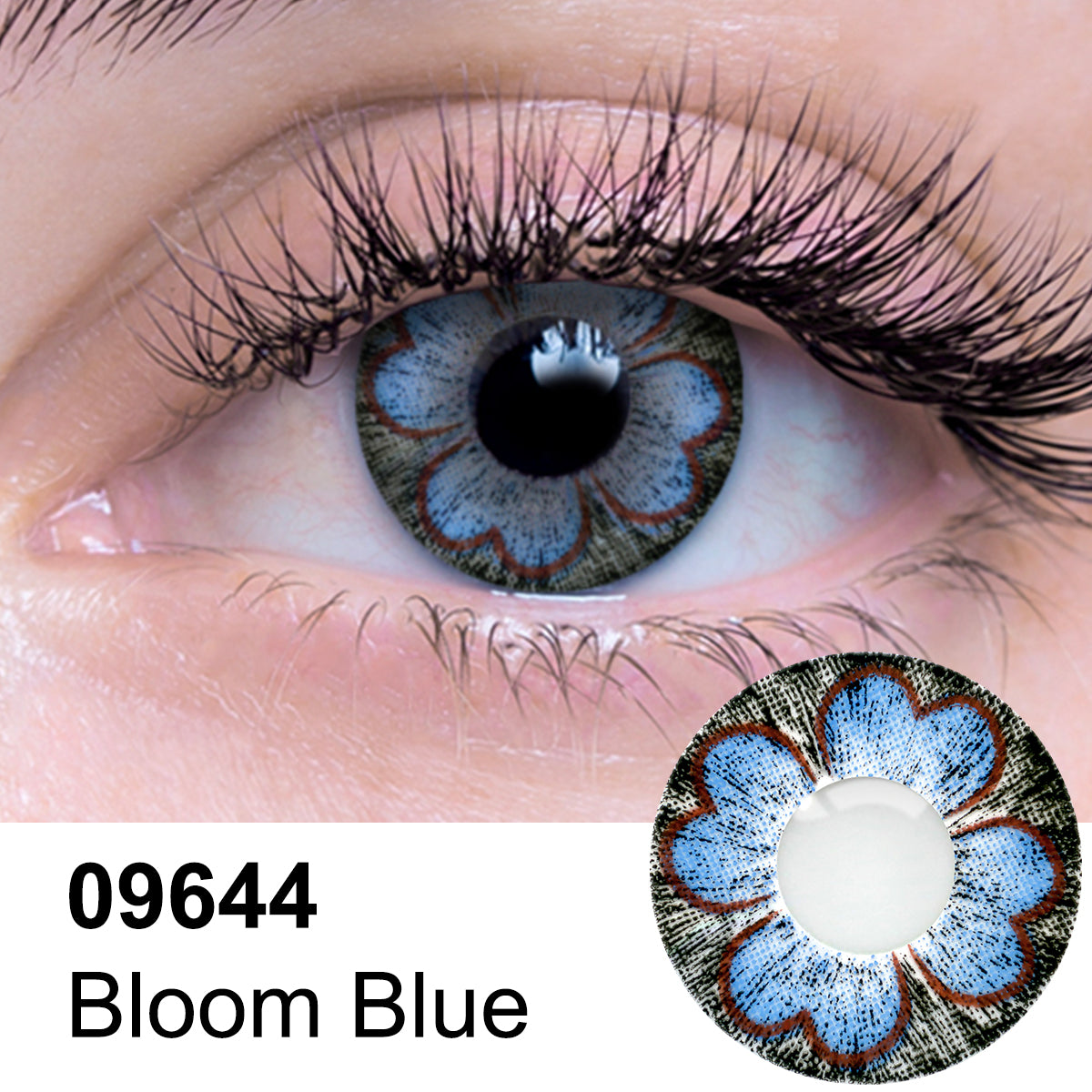 Bloom Blue Contact Lens