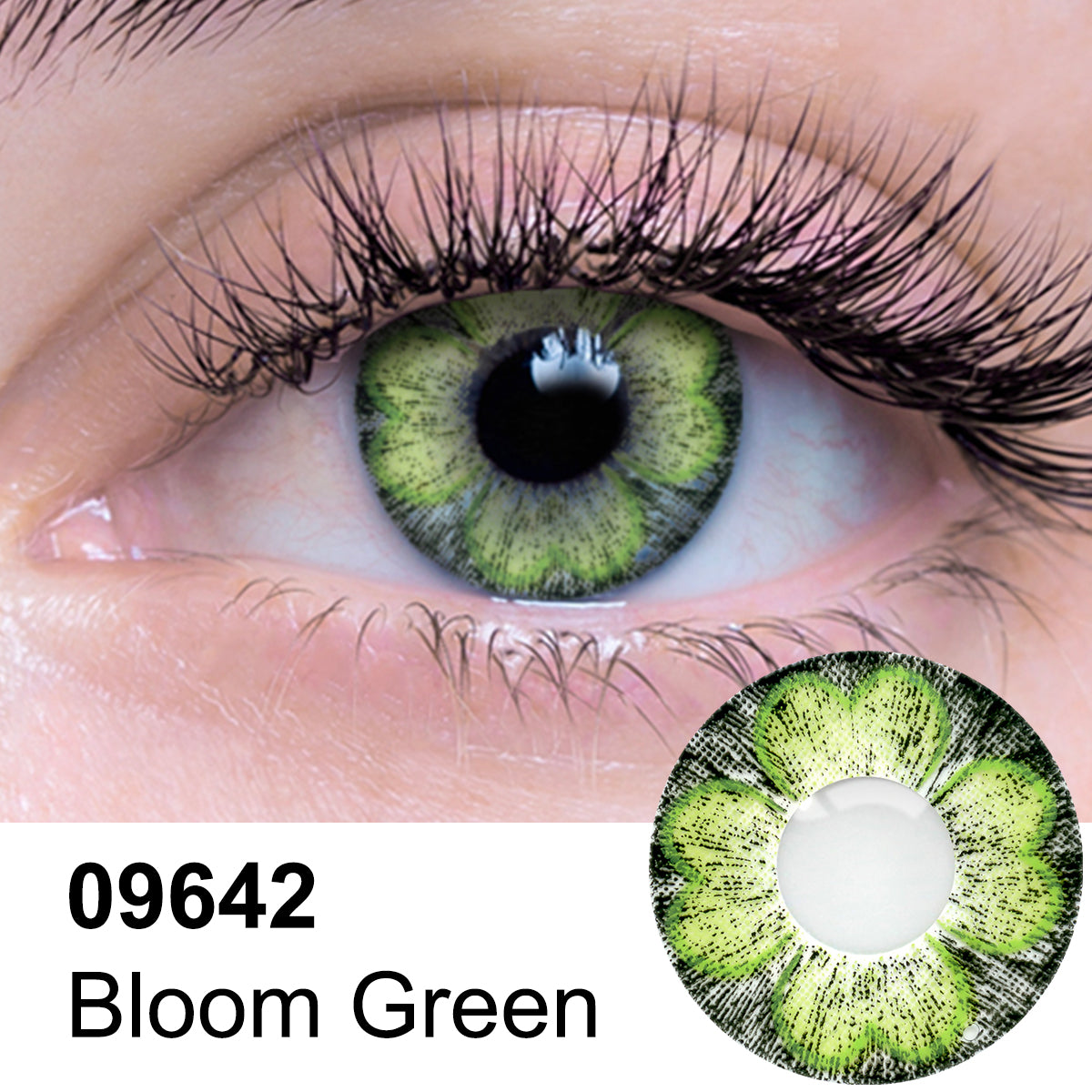 Bloom Green Contact Lens