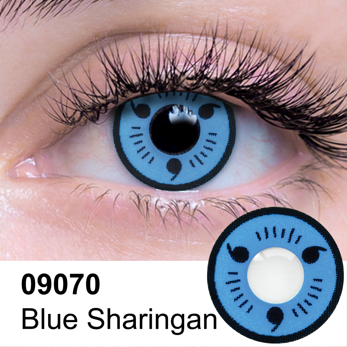 Blue Sharingan Contact Lenses