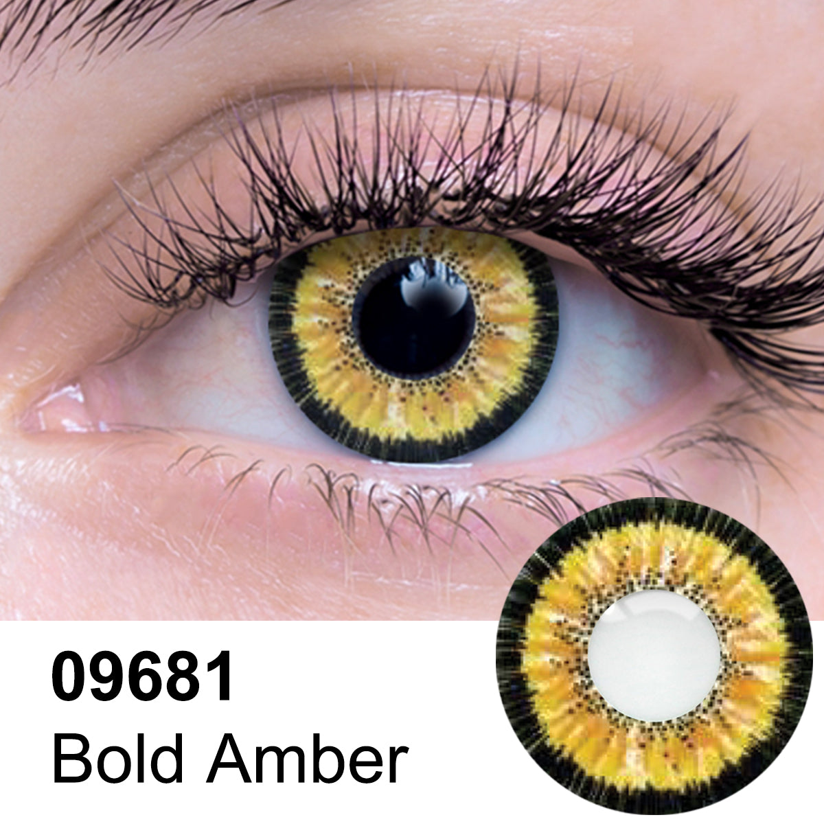Bold Amber Contact Lens