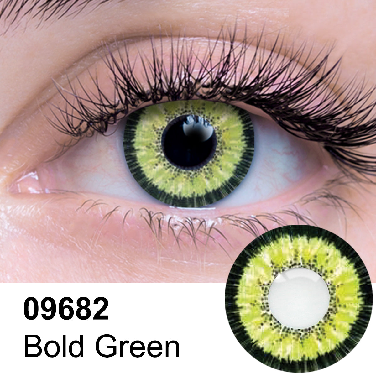 Bold Green Contact Lens