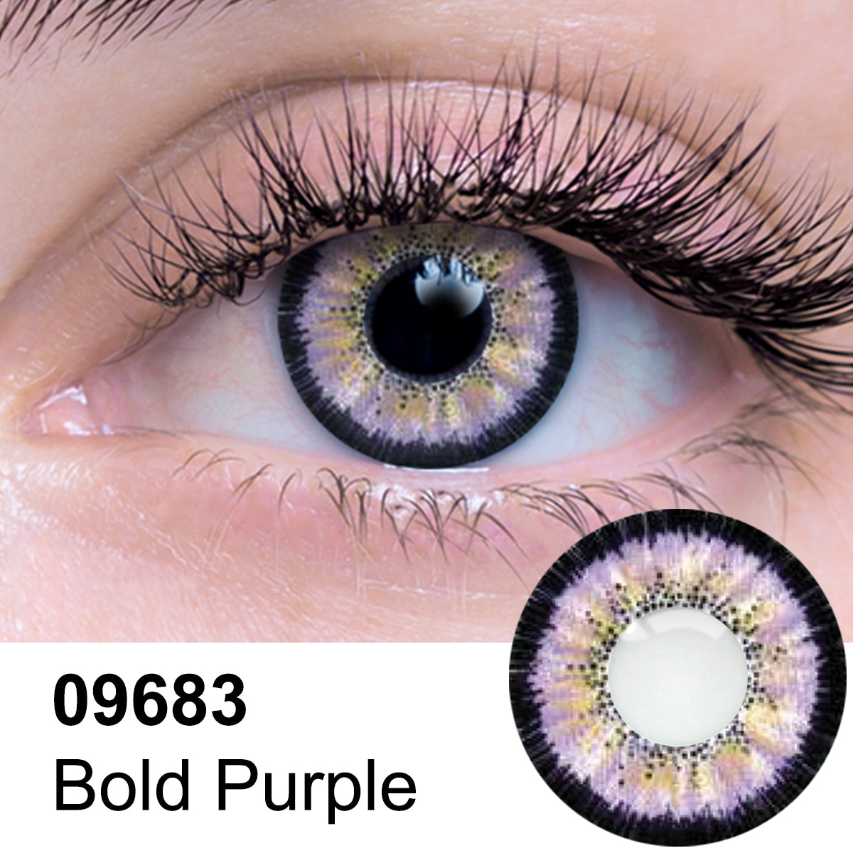 Bold Purple Contact Lens