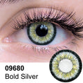 Bold Silver Contact Lens