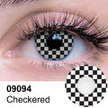 Checkered Contact Lenses