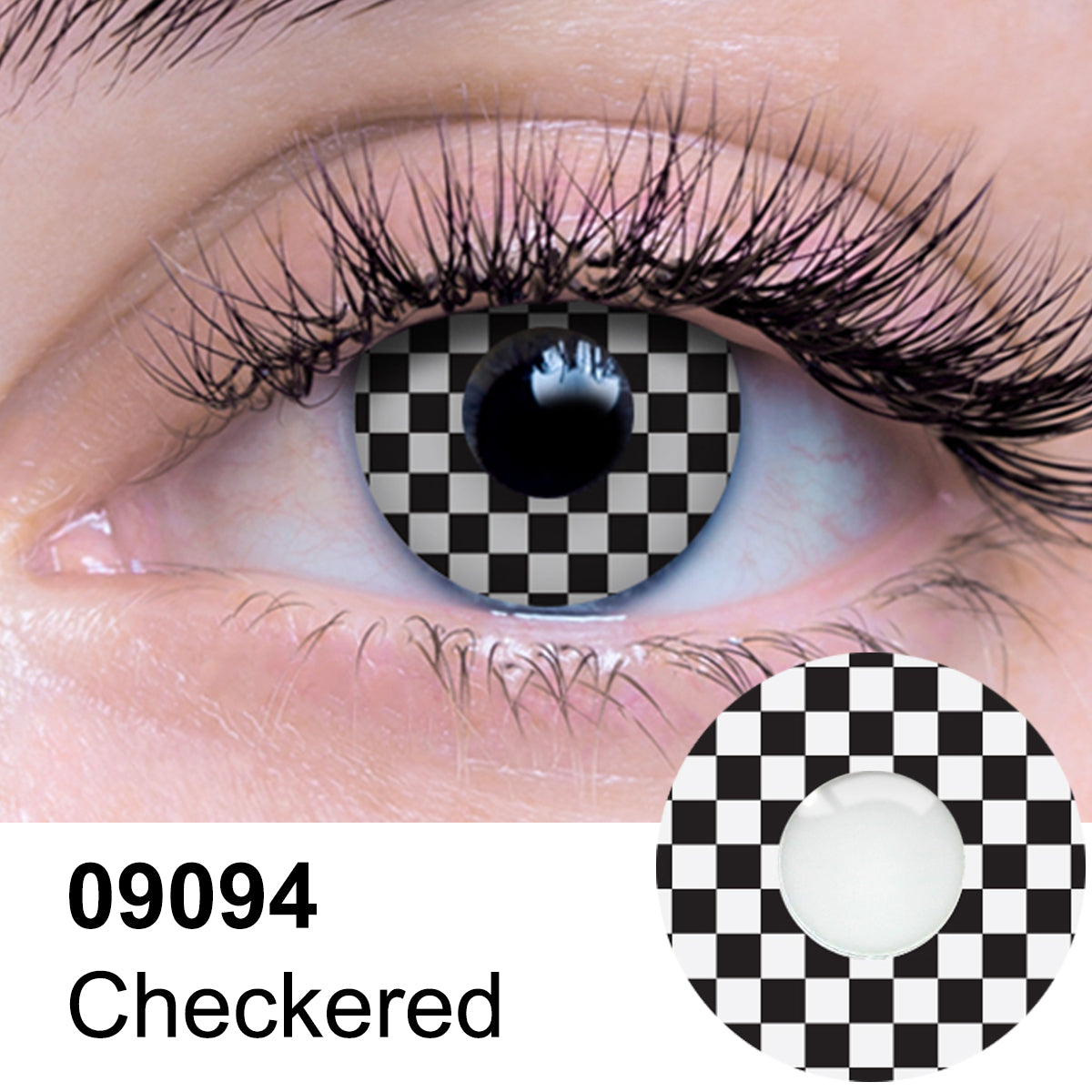 Checkered Contact Lenses