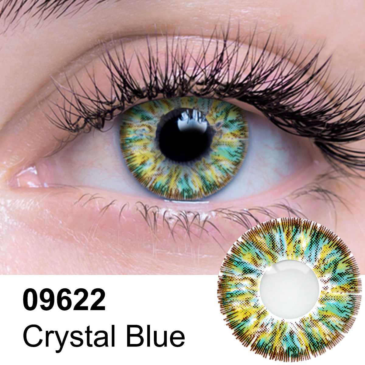 Crystal Blue Contact Lens