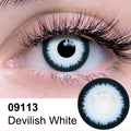 Devilish White Contact Lenses