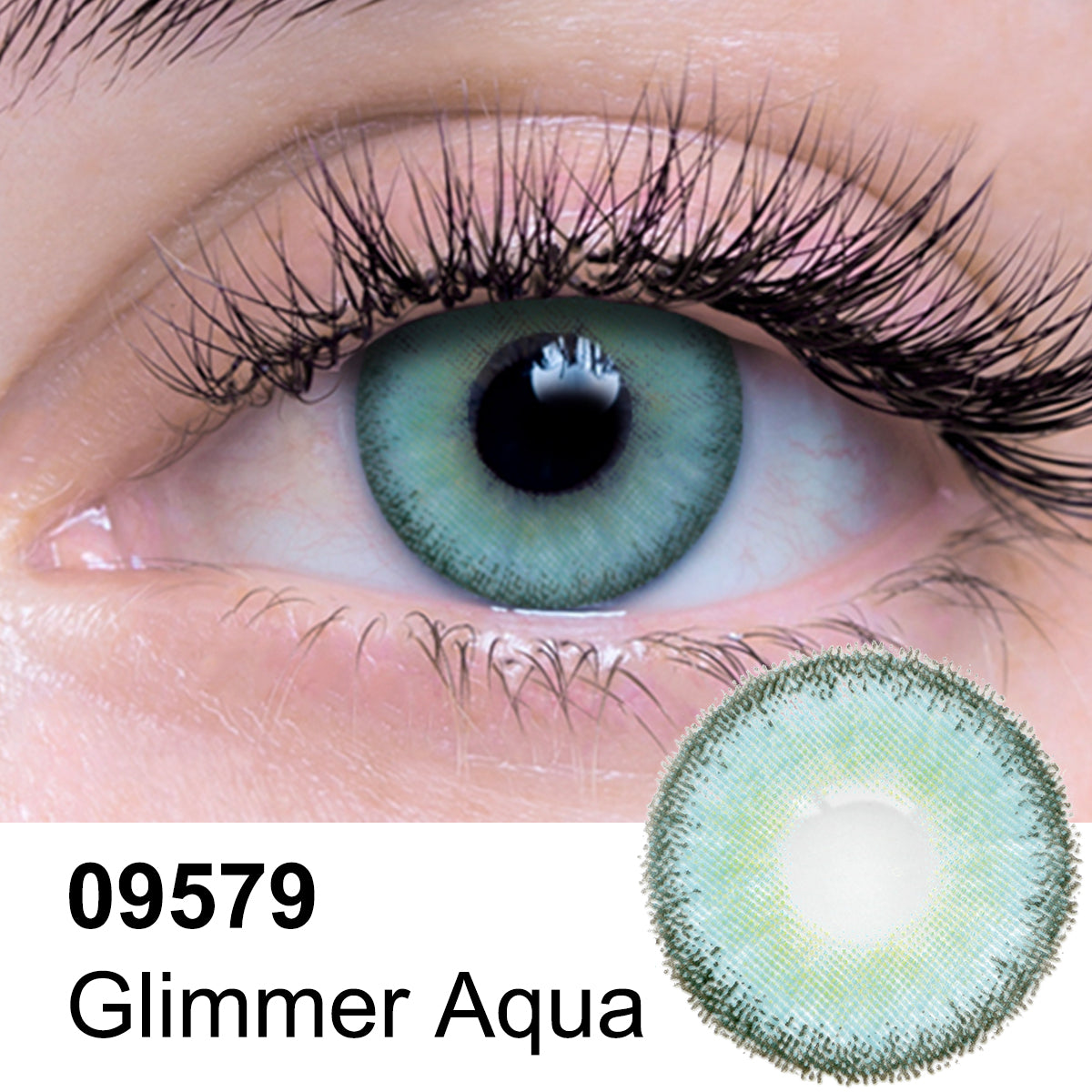 Glimmer Aqua Contact Lenses