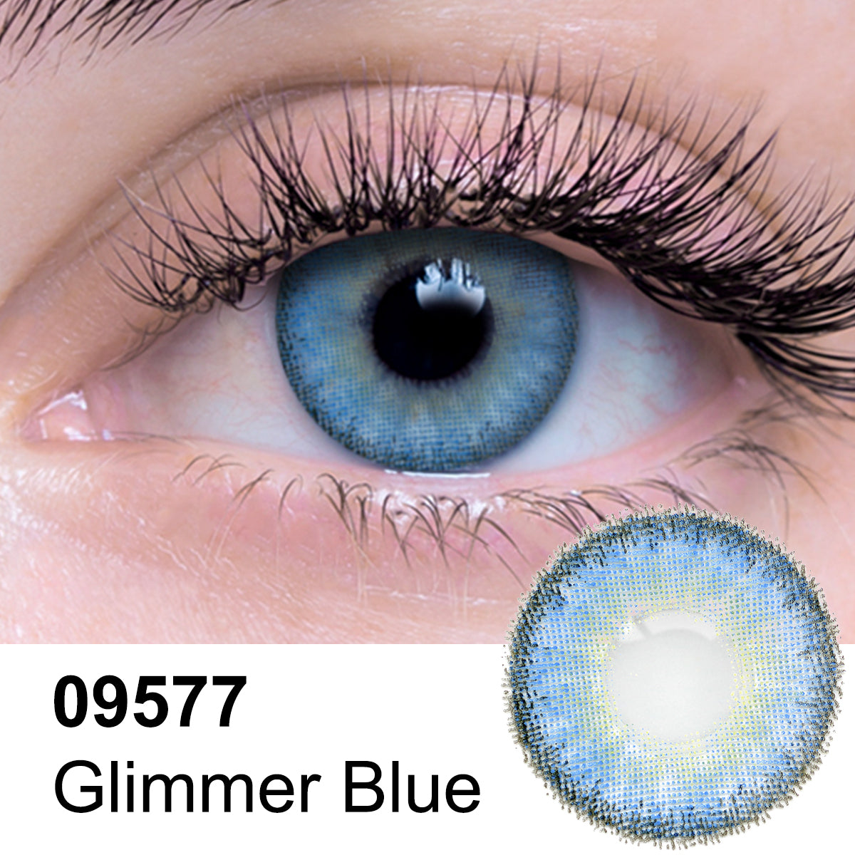 Glimmer Blue Contact Lenses