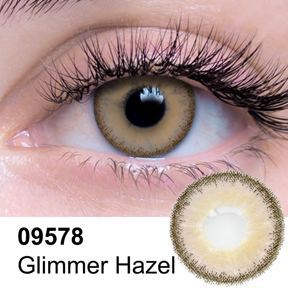 Glimmer Hazel Contact Lenses