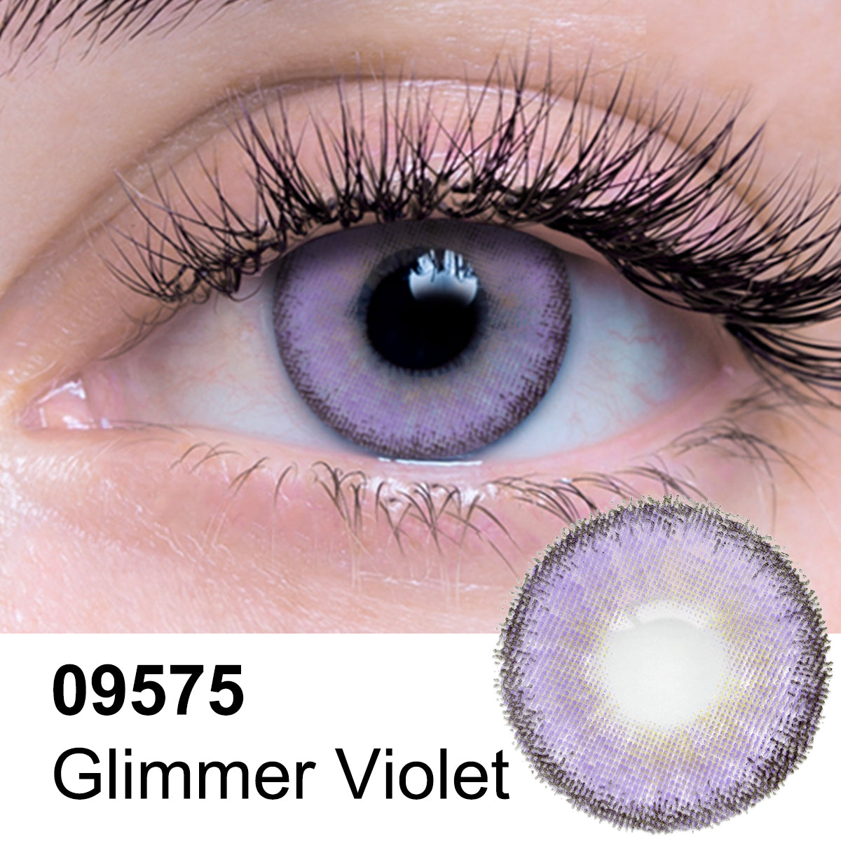 Glimmer Violet Contact Lenses
