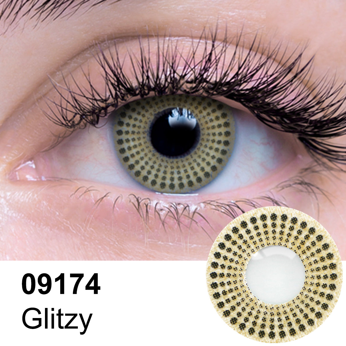Glitzy Contact Lenses