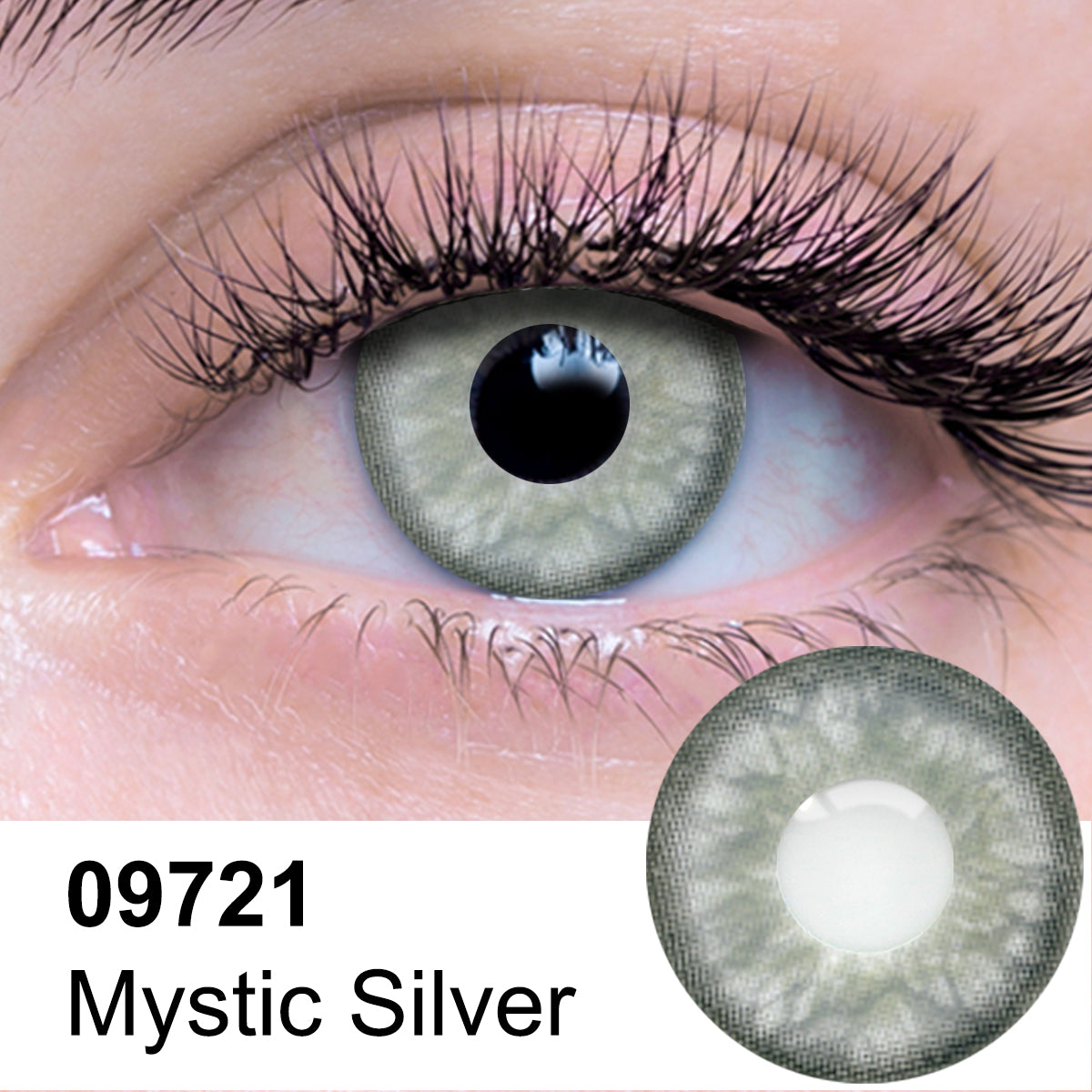 Mystic Silver Contact Lens