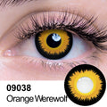 Orange Werewolf Contact Lenses