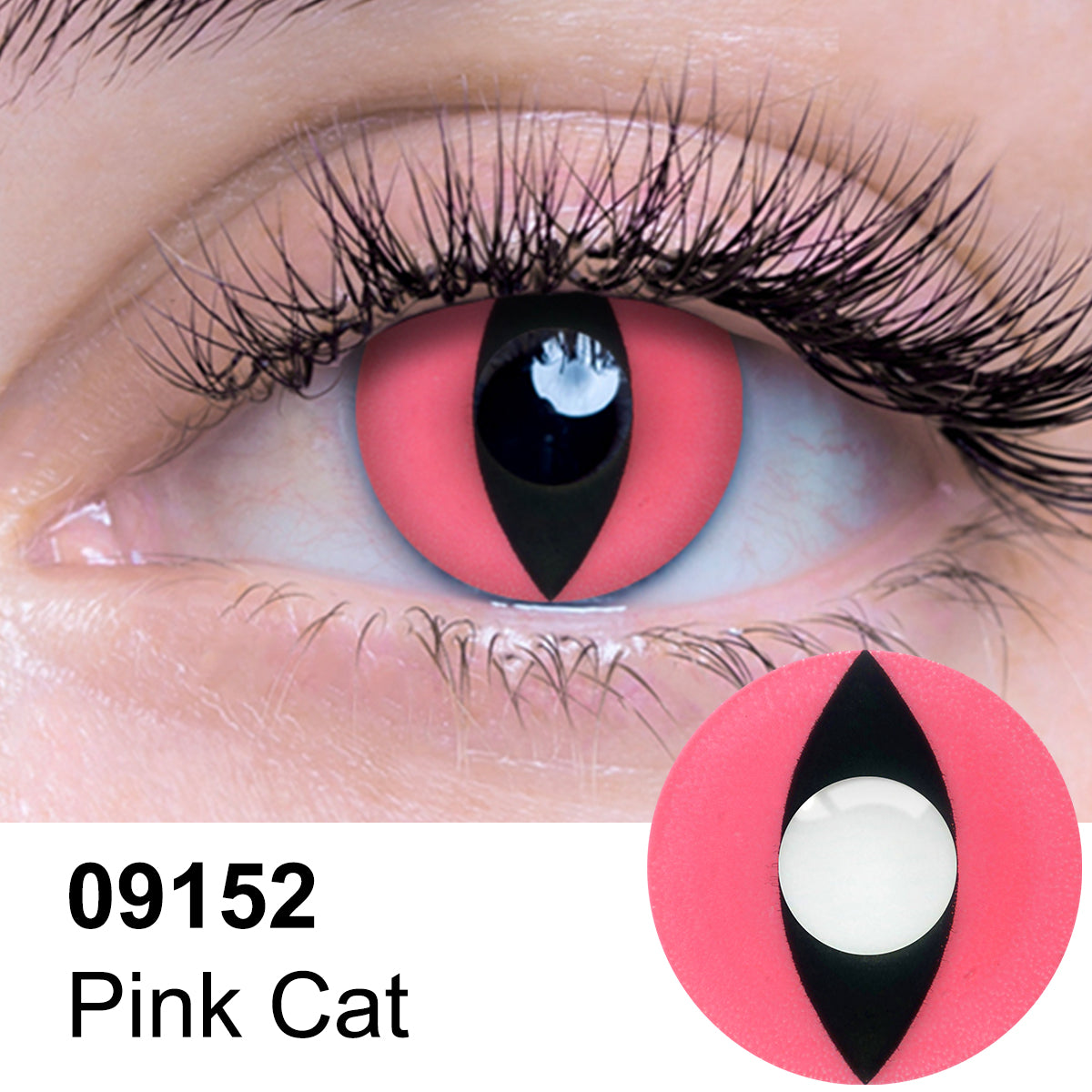 Pink Cat Contact Lenses