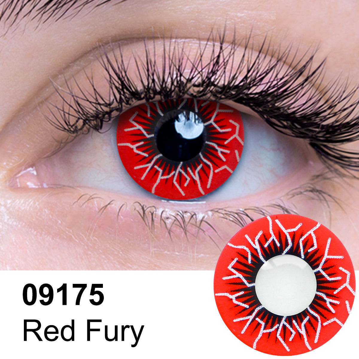 Red Fury Contact Lenses