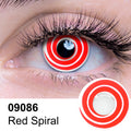 Red Spiral Contact Lenses
