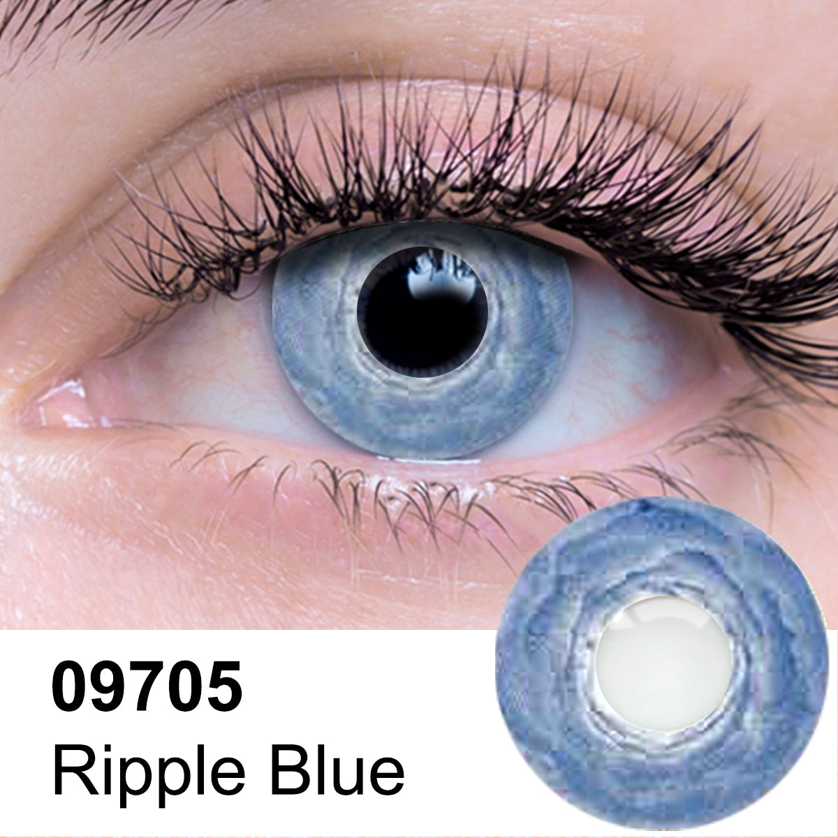 Ripple Blue Contact Lens