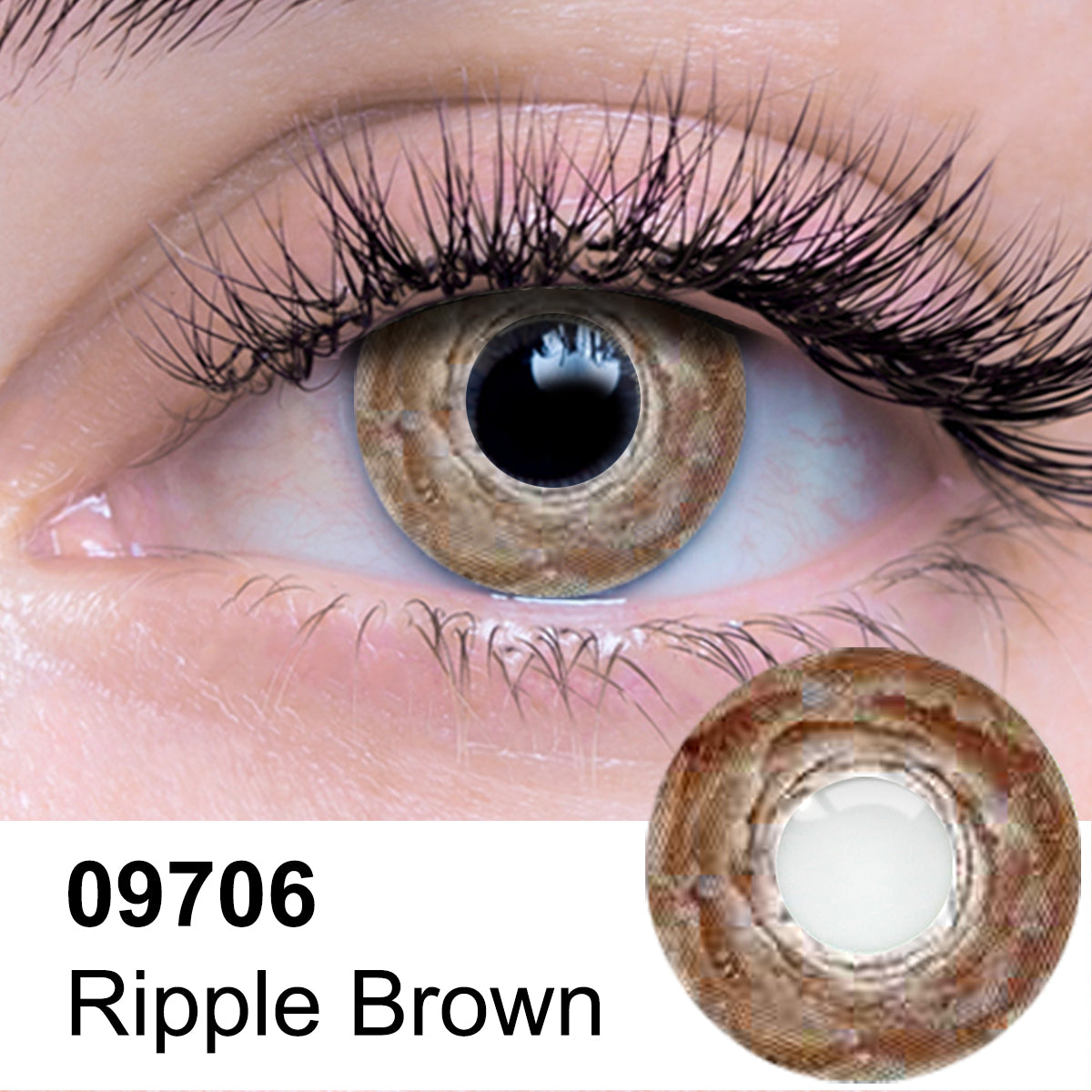 Ripple Brown Contact Lens