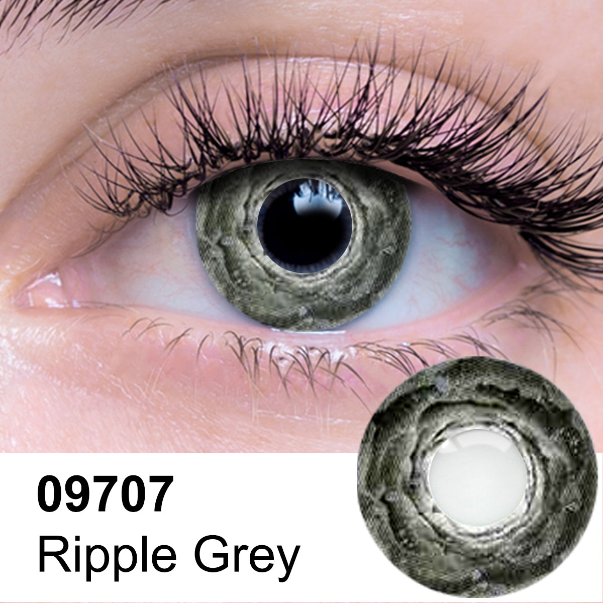 Ripple Grey Contact Lens