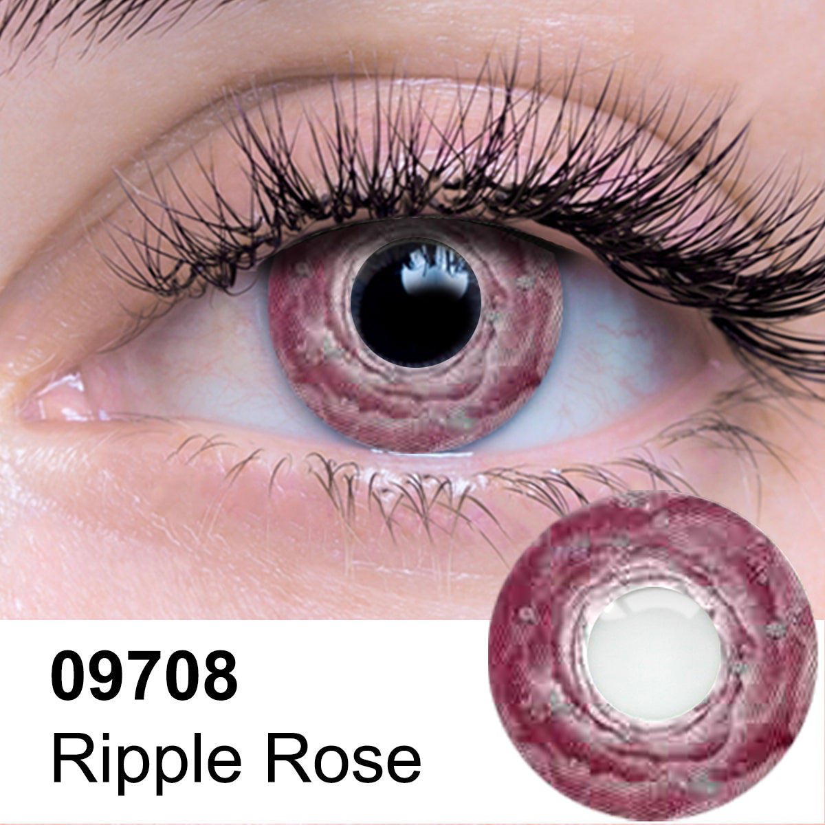 Ripple Rose Contact Lens