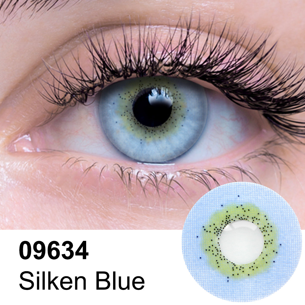 Silken Blue Contact Lens