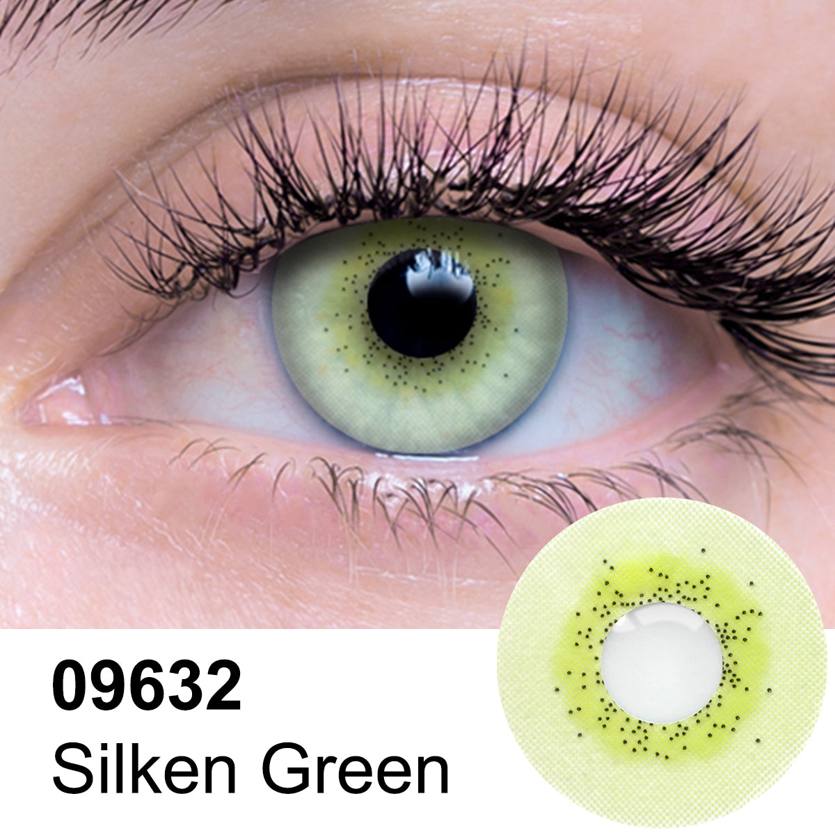 Silken Green Contact Lens