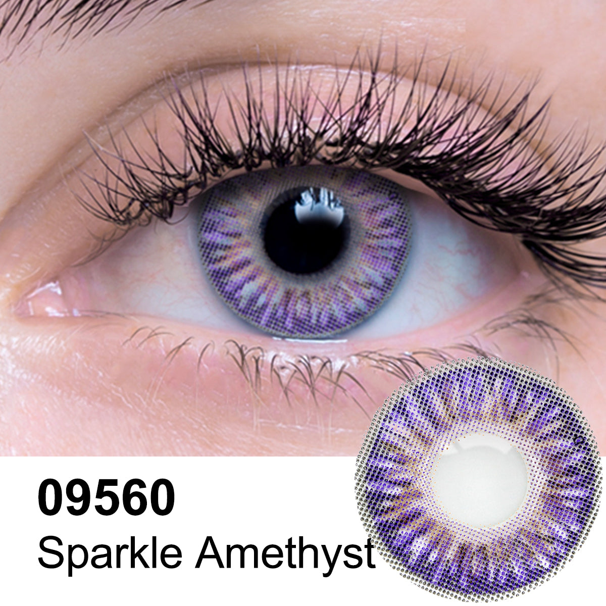 Sparkle Amethyst Contact Lenses
