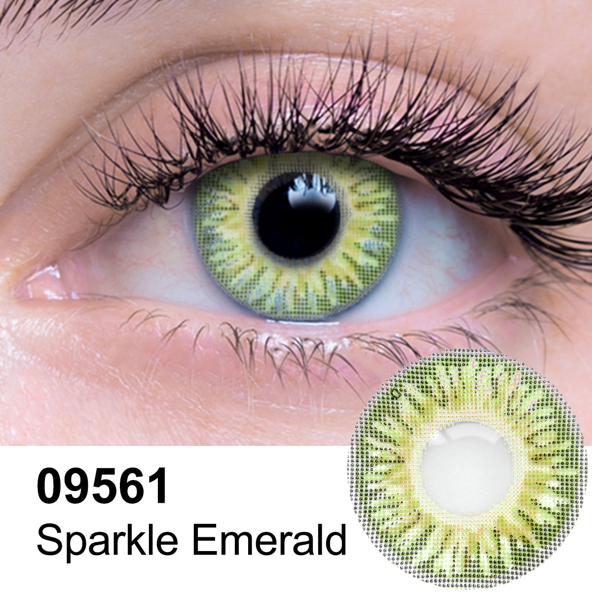 Sparkle Emerald Contact Lenses