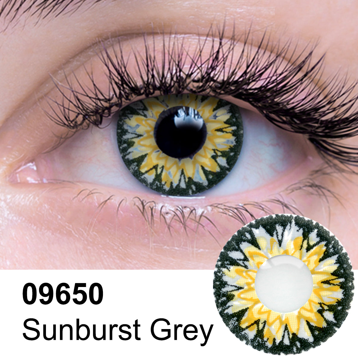 Sunburst Grey Contact Lens