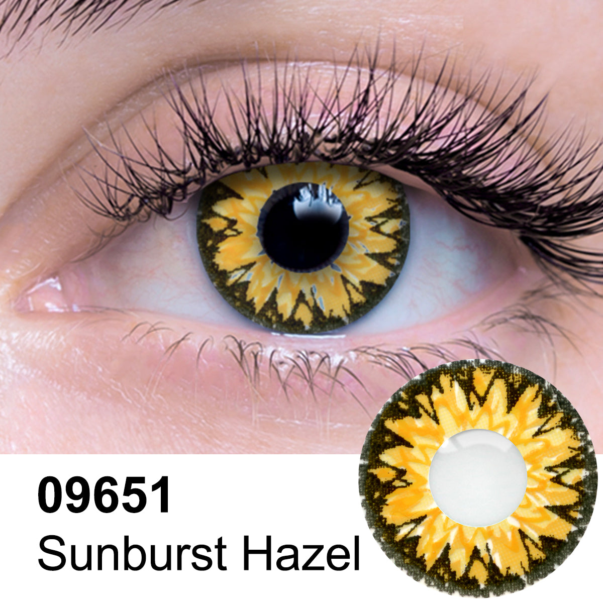 Sunburst Hazel Contact Lens