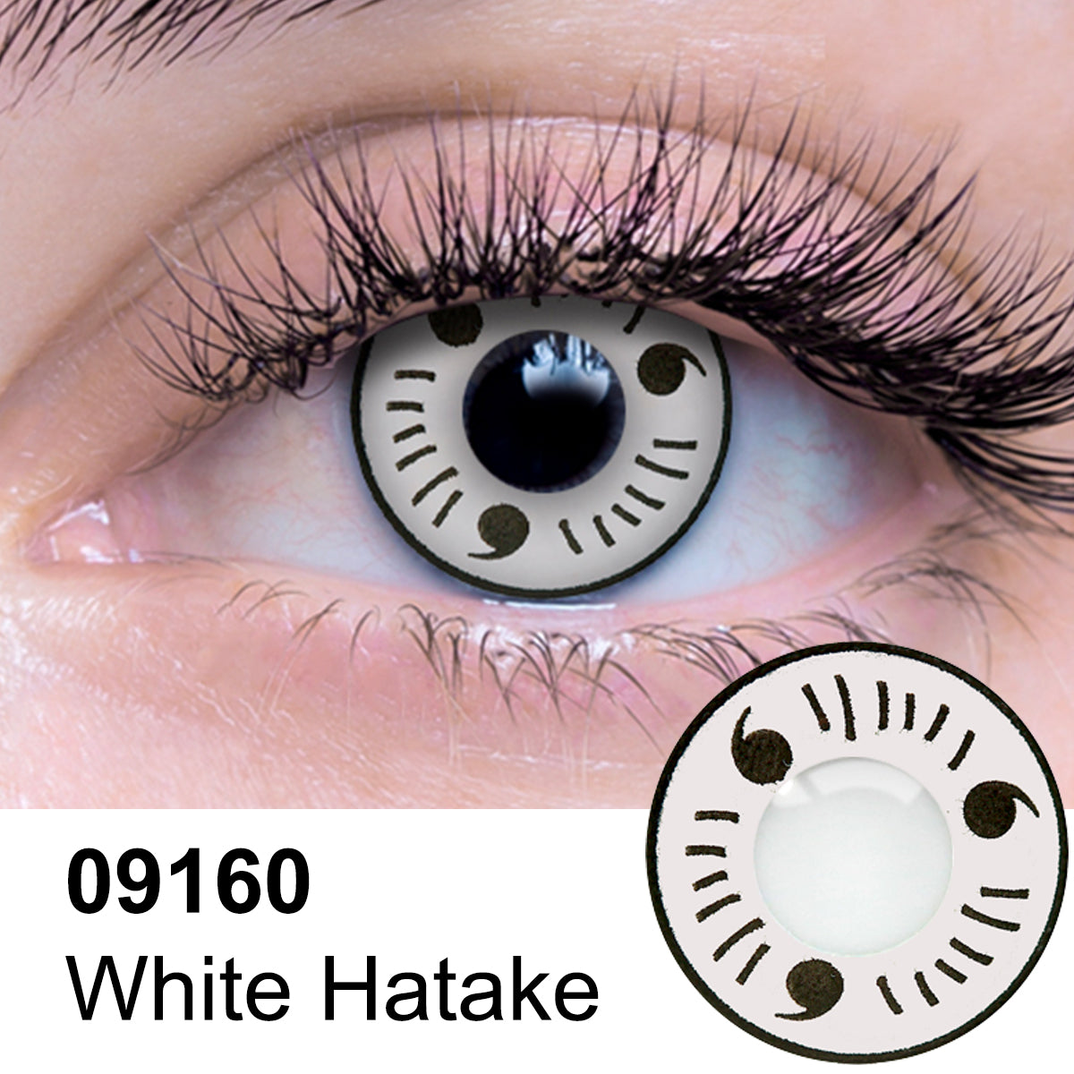 White Hatake Contact Lenses