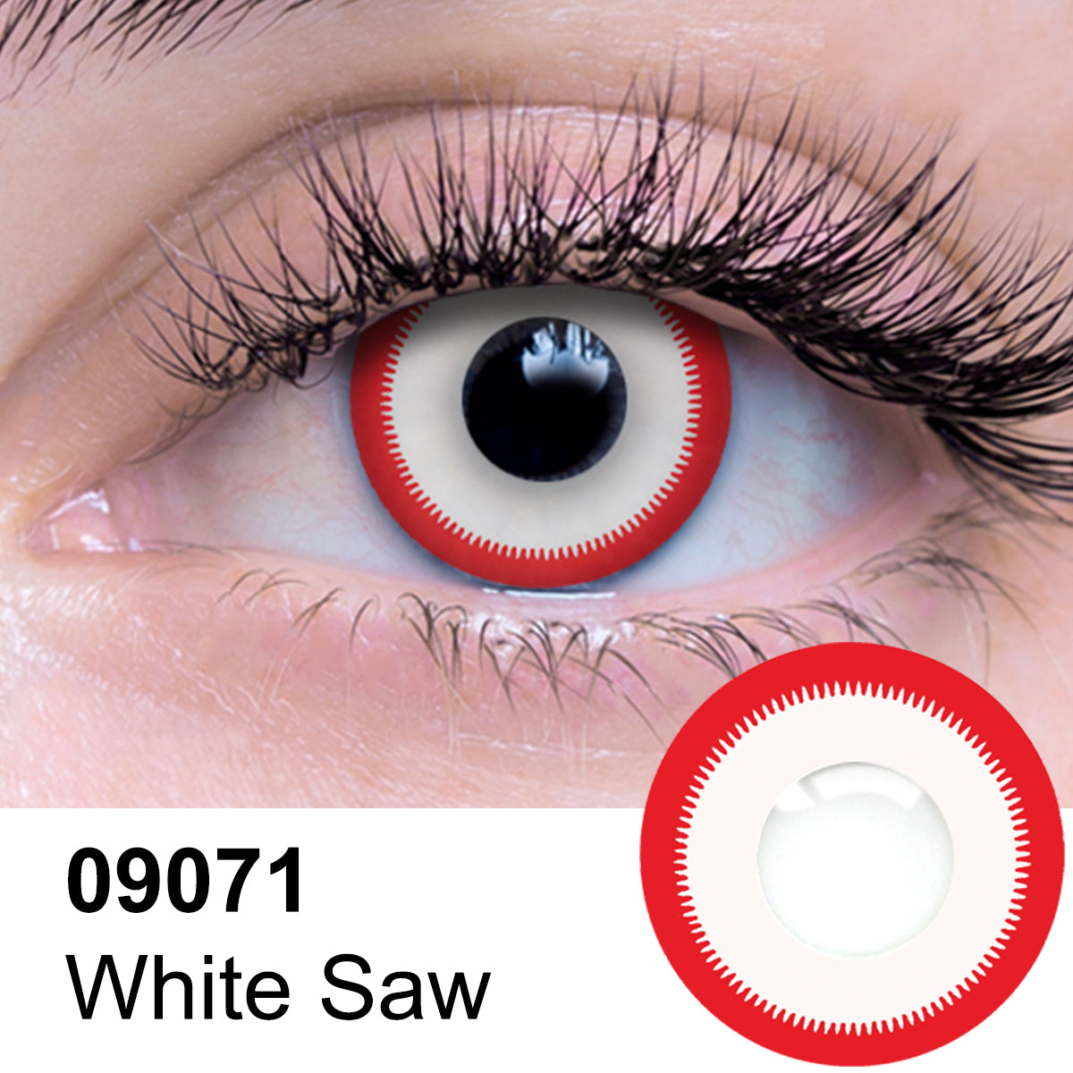 White Saw Contact Lenses
