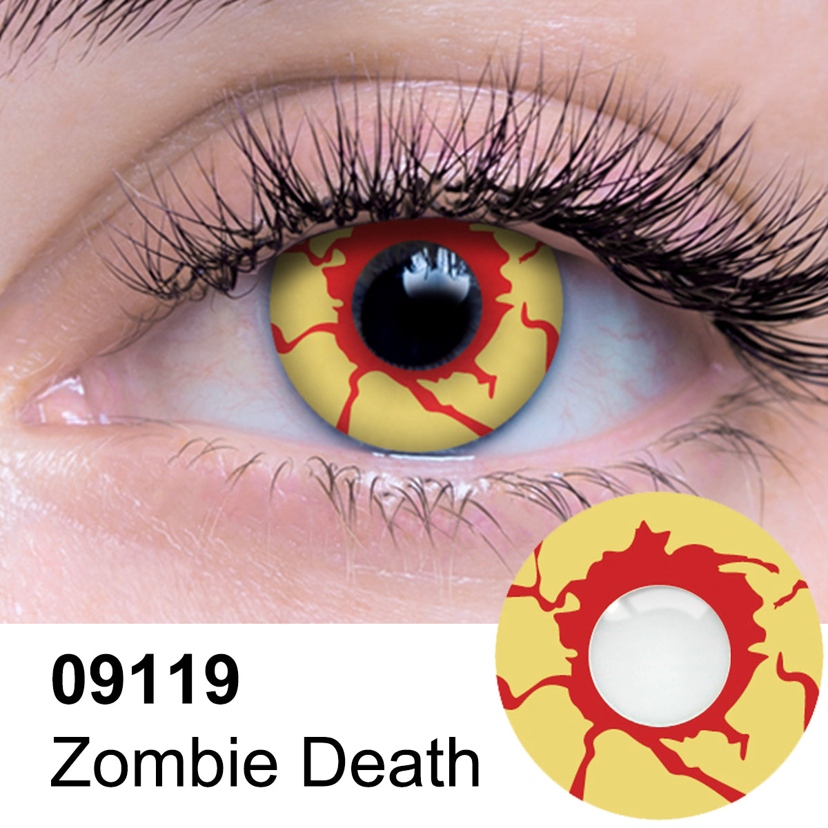 Zombie Death Contact Lenses