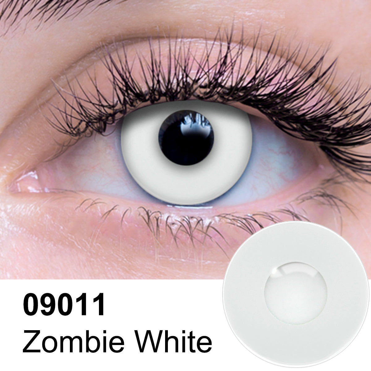 Zombie White Contact Lenses