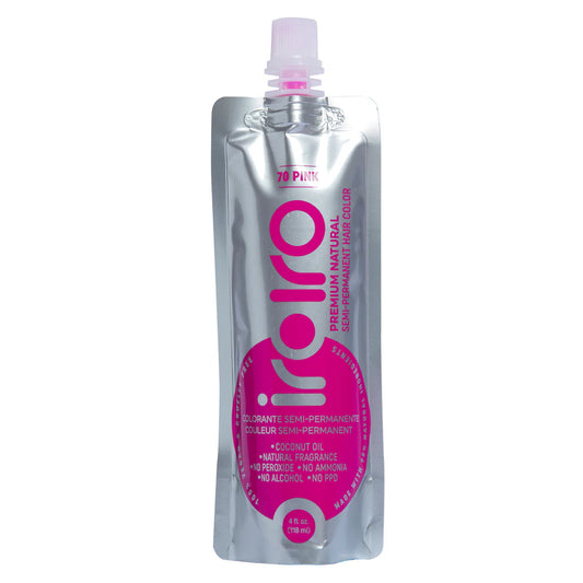 IroIro Semi-Permanent Hair Dye - #70 Pink (Vegan) 4oz