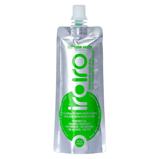 IroIro Semi-Permanent Hair Dye - #350 Neon Green (Vegan) 4oz