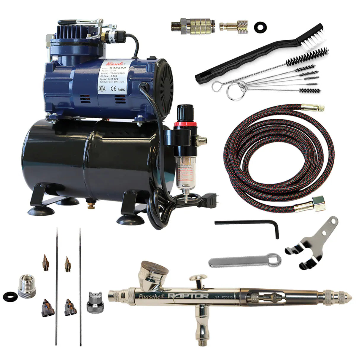 RG-3000DA Airbrush Package (RG-3AS, D3000R, AC-7, A-191)