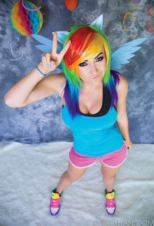 Long Rainbow Wig - Designed By Yaya Han