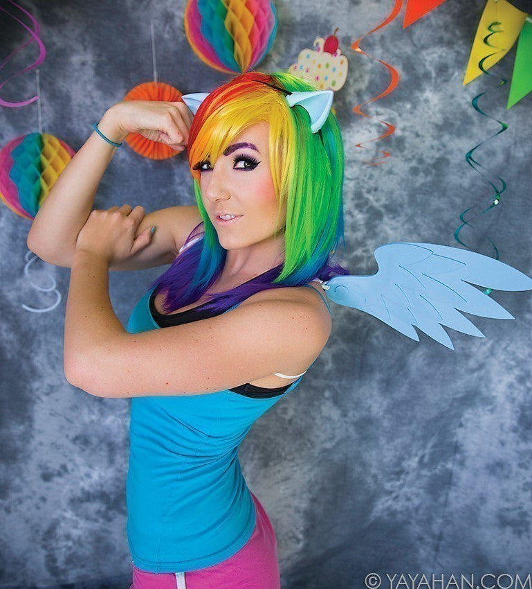 Long Rainbow Wig - Designed By Yaya Han