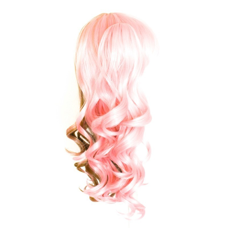Umeko - Half Cotton Candy Pink and Hazelnut Brown Split