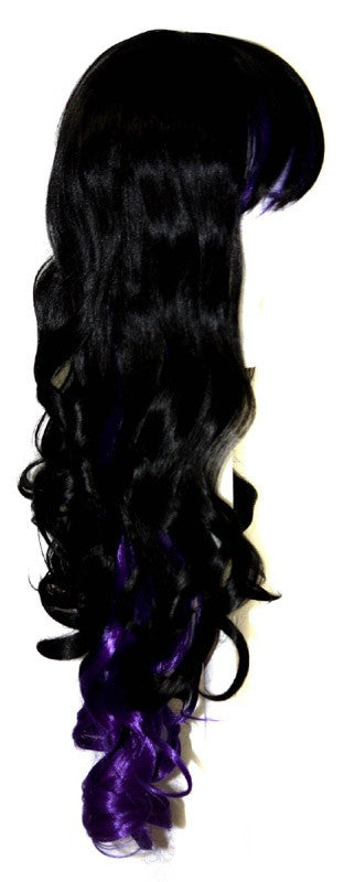 Nia - Natural Black and Indigo Purple