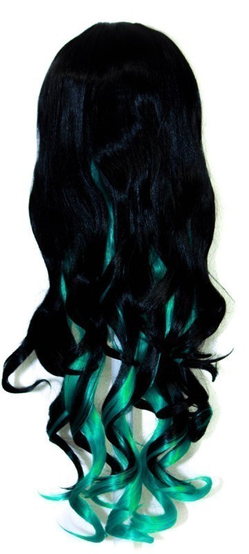 Nia - Natural Black and Seafoam Green