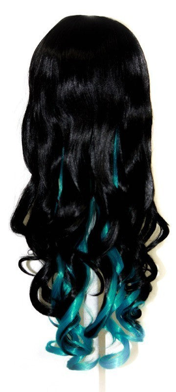 Nia - Natural Black and Peacock Blue