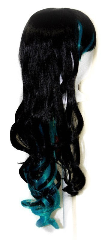 Nia - Natural Black and Peacock Blue