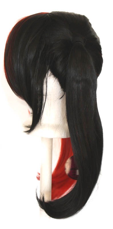 Nanako - Natural Black and Scarlet Red Split